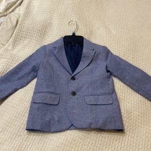 Boys chambray blazer- worn once